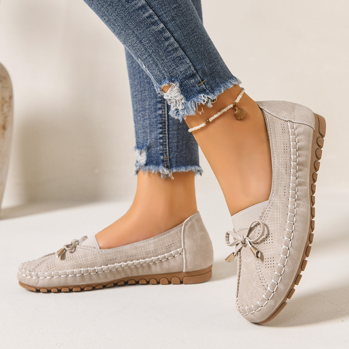 Women's Orthopedic Wide Fit Cushioned Slip-On Loafers
