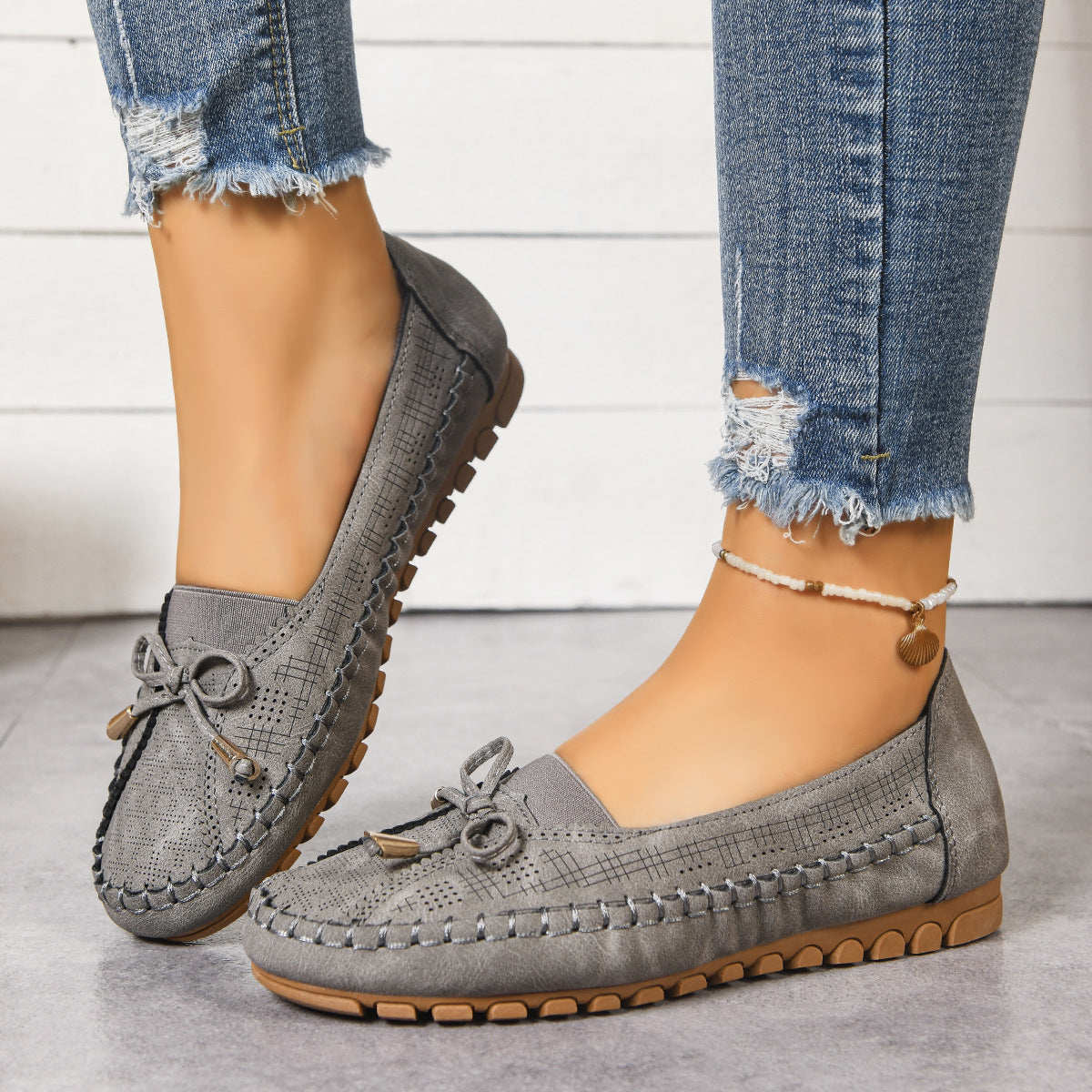 Women's Orthopedic Wide Fit Cushioned Slip-On Loafers