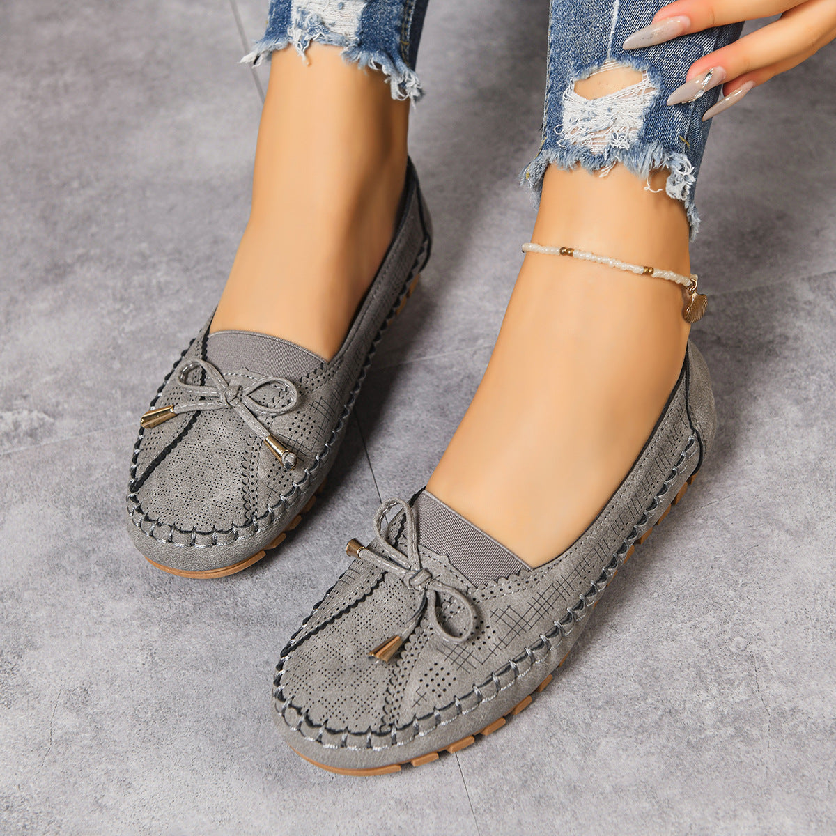Women's Orthopedic Wide Fit Cushioned Slip-On Loafers