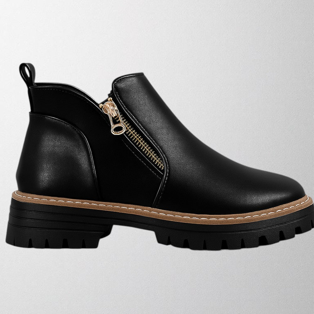 Women's Platform Zip Ankle Boots