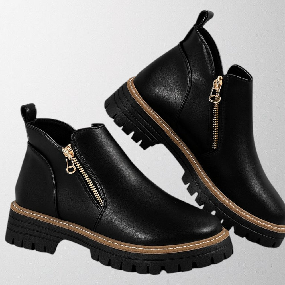 Women's Platform Zip Ankle Boots