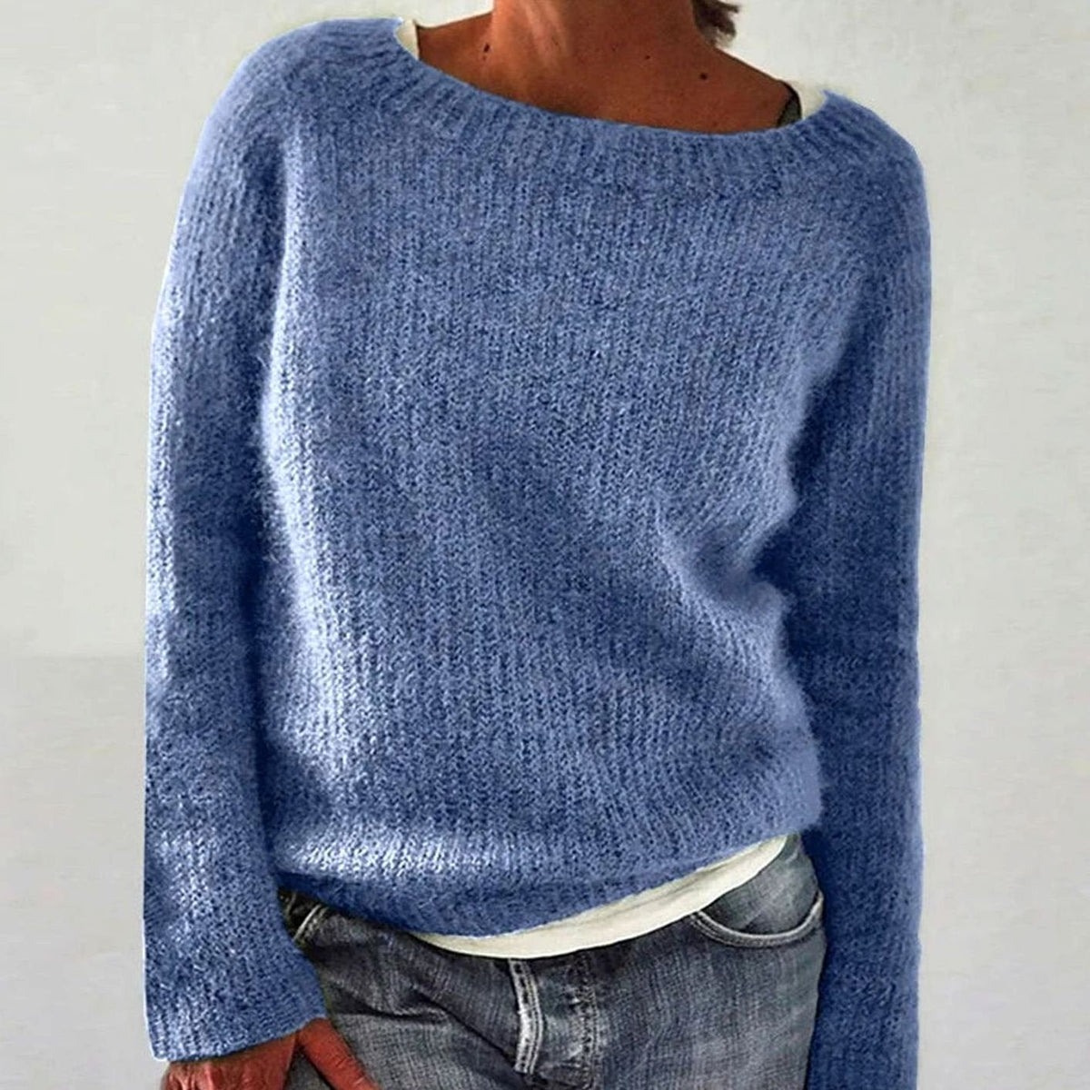 Women's Relaxed-Fit Soft Knit Pullover Sweater