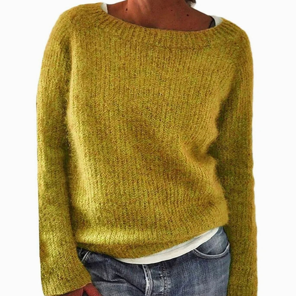 Women's Relaxed-Fit Soft Knit Pullover Sweater