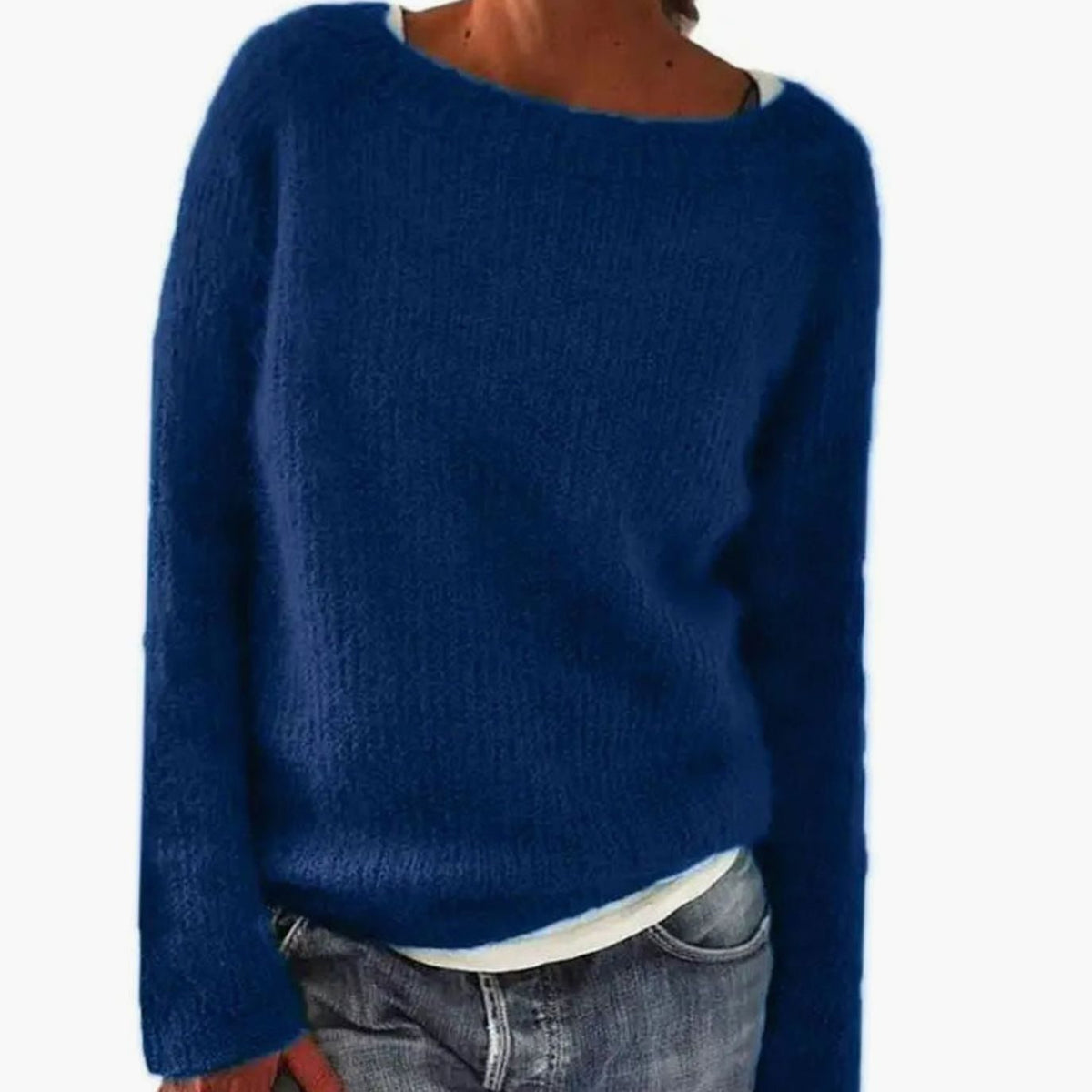 Women's Relaxed-Fit Soft Knit Pullover Sweater