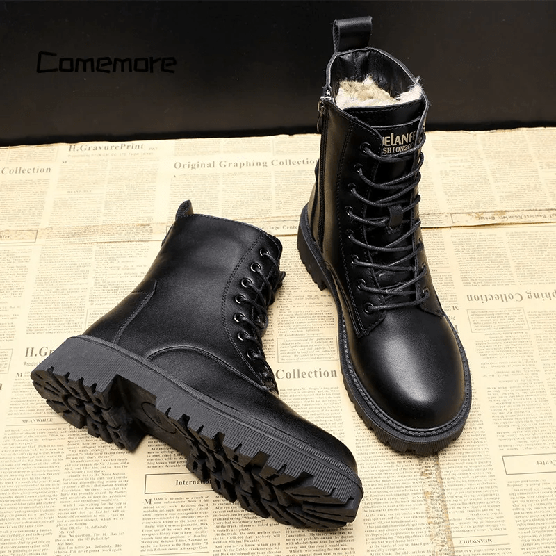 Women's Round-Toe Ankle Winter Boots