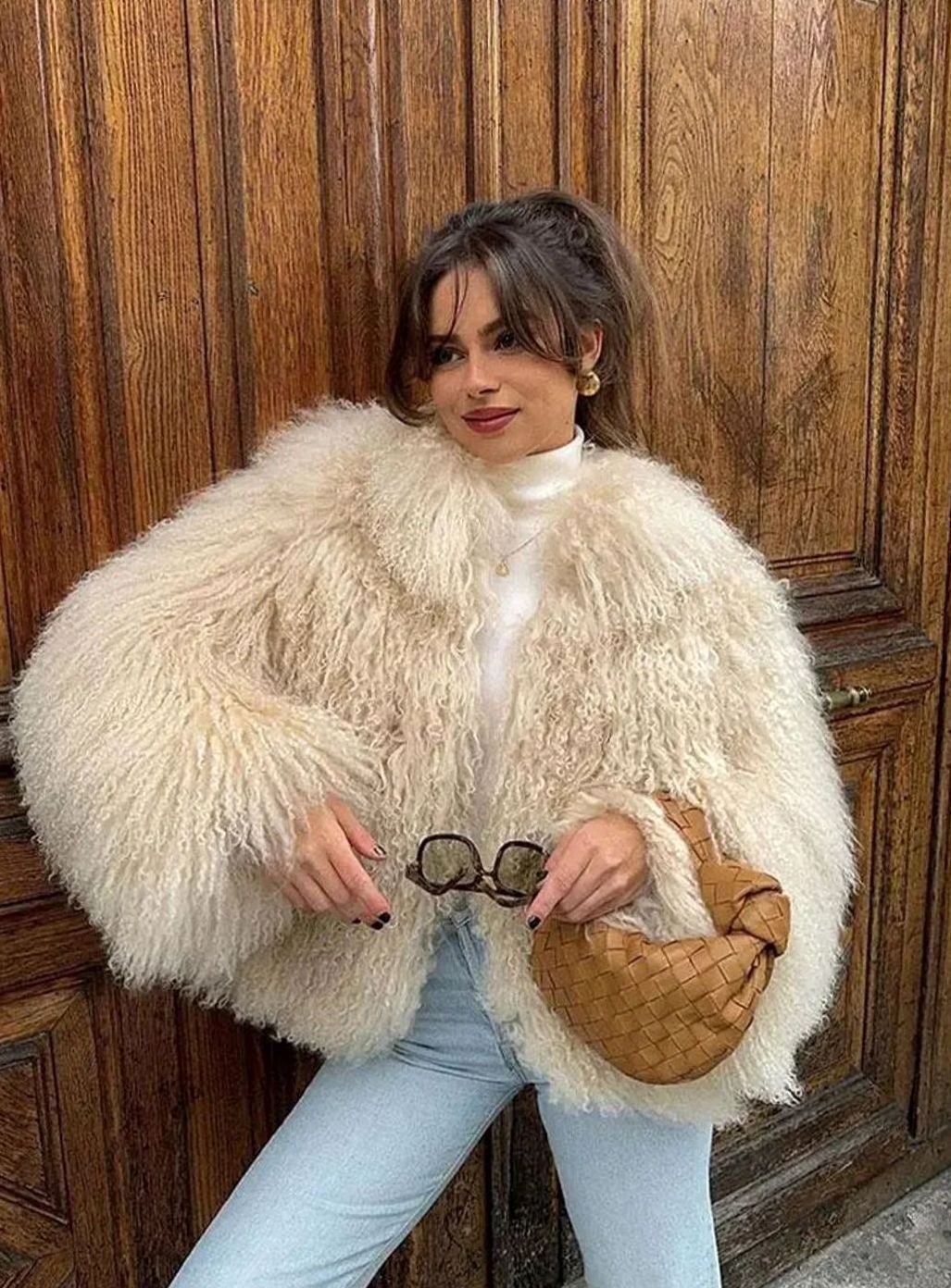 Women's Shaggy Faux Fur Short Jacket