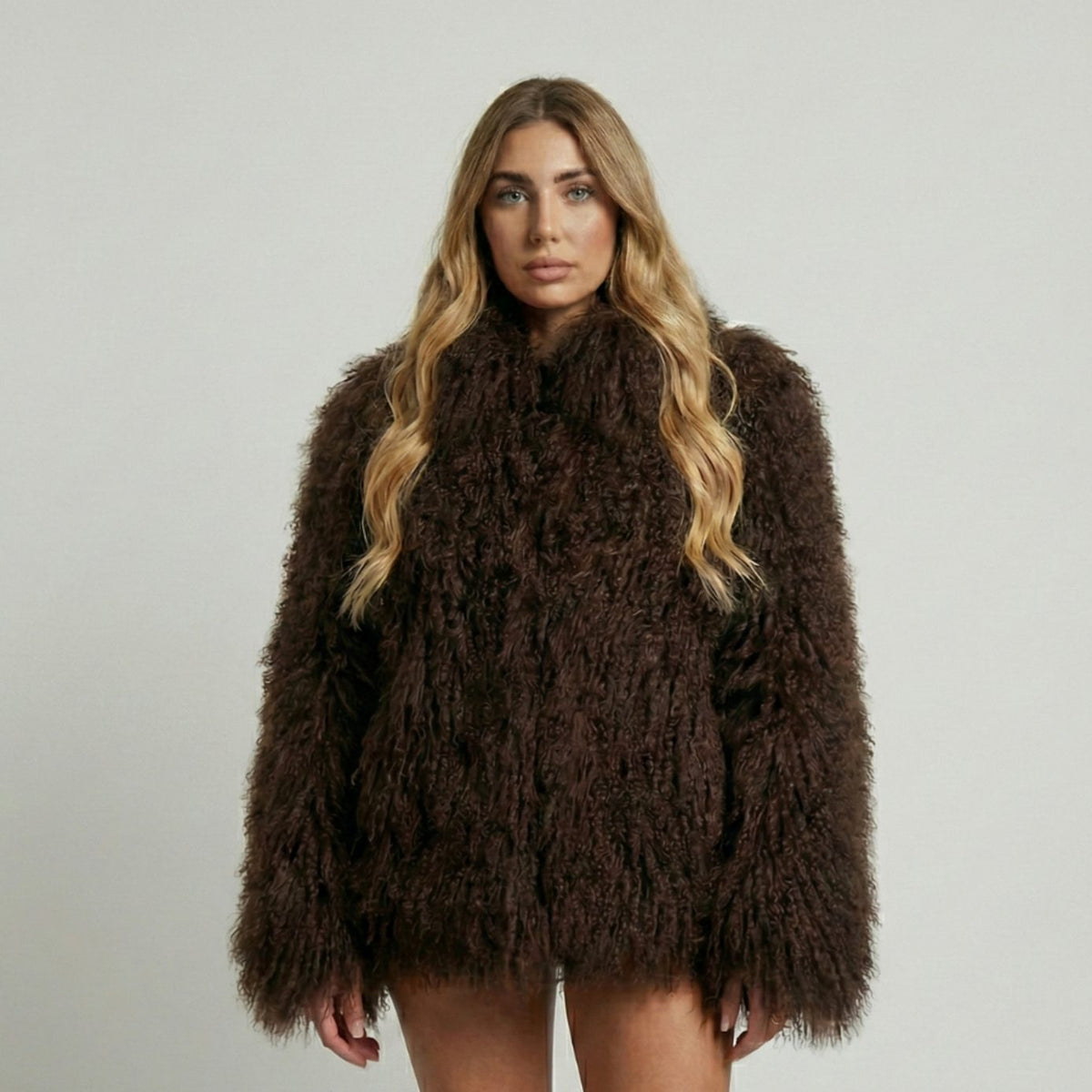Women's Shaggy Faux Fur Short Jacket