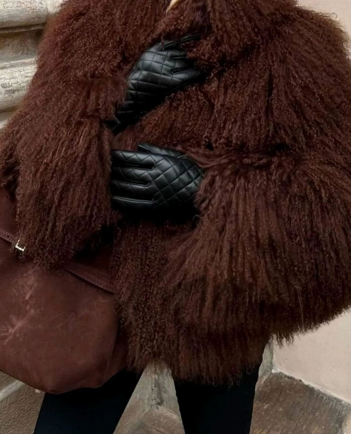 Women's Shaggy Faux Fur Short Jacket