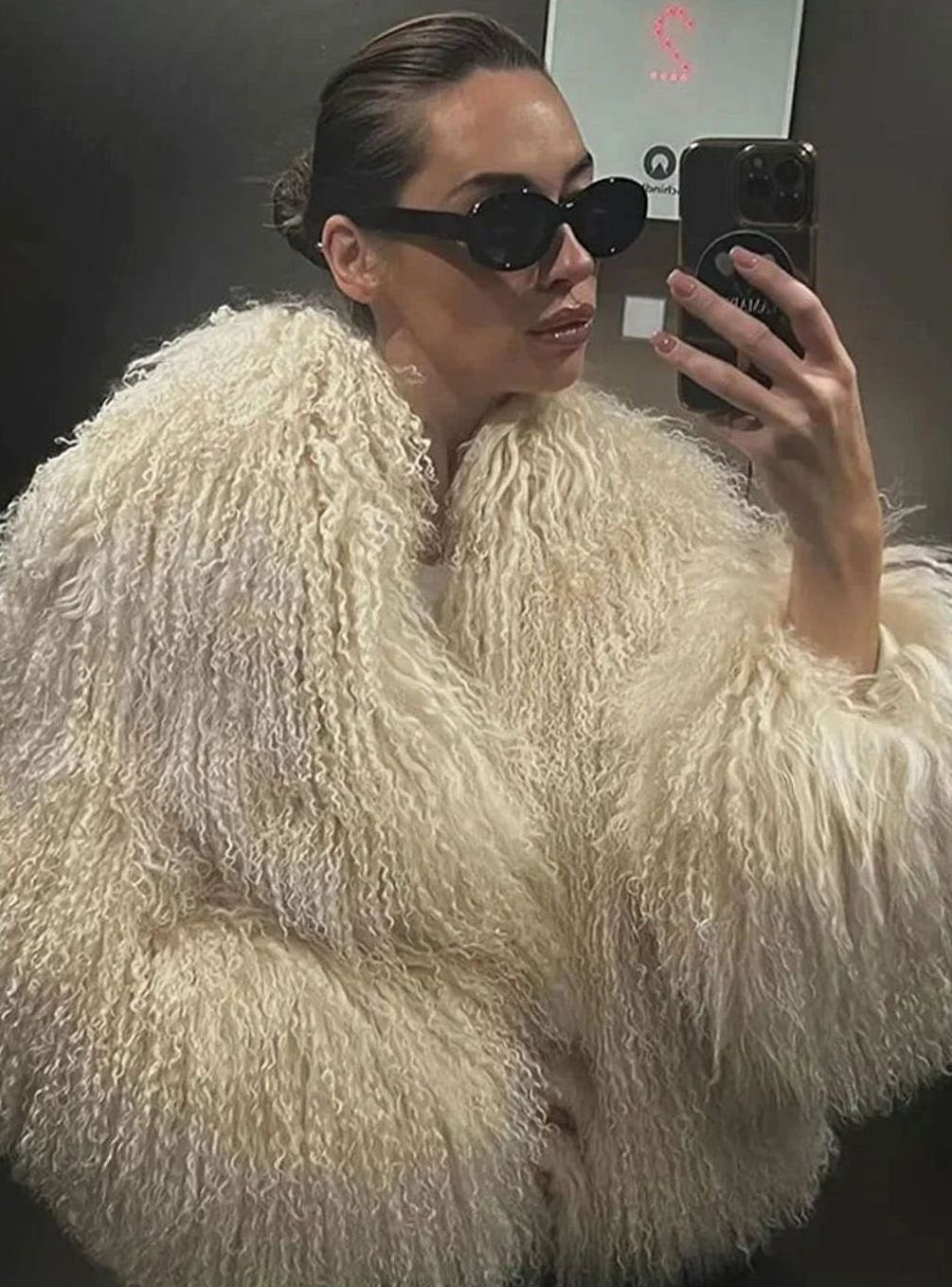 Women's Shaggy Faux Fur Short Jacket