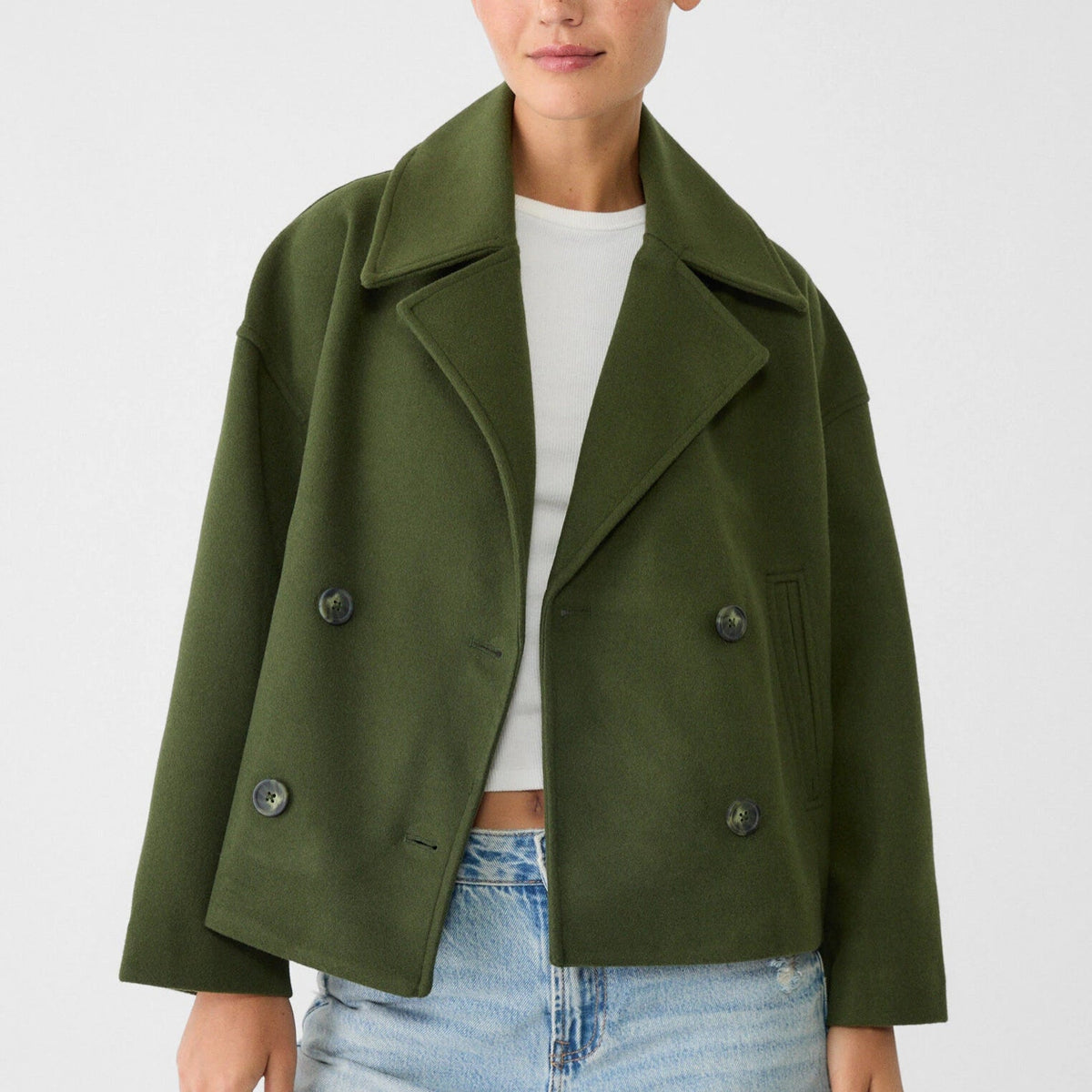 Women's Short Double-Breasted Coat