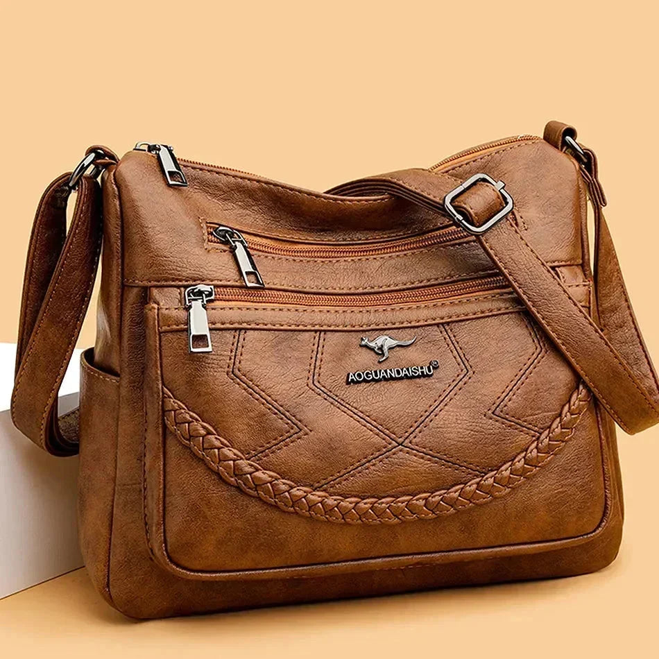 Women's Soft Leather Shoulder Bag