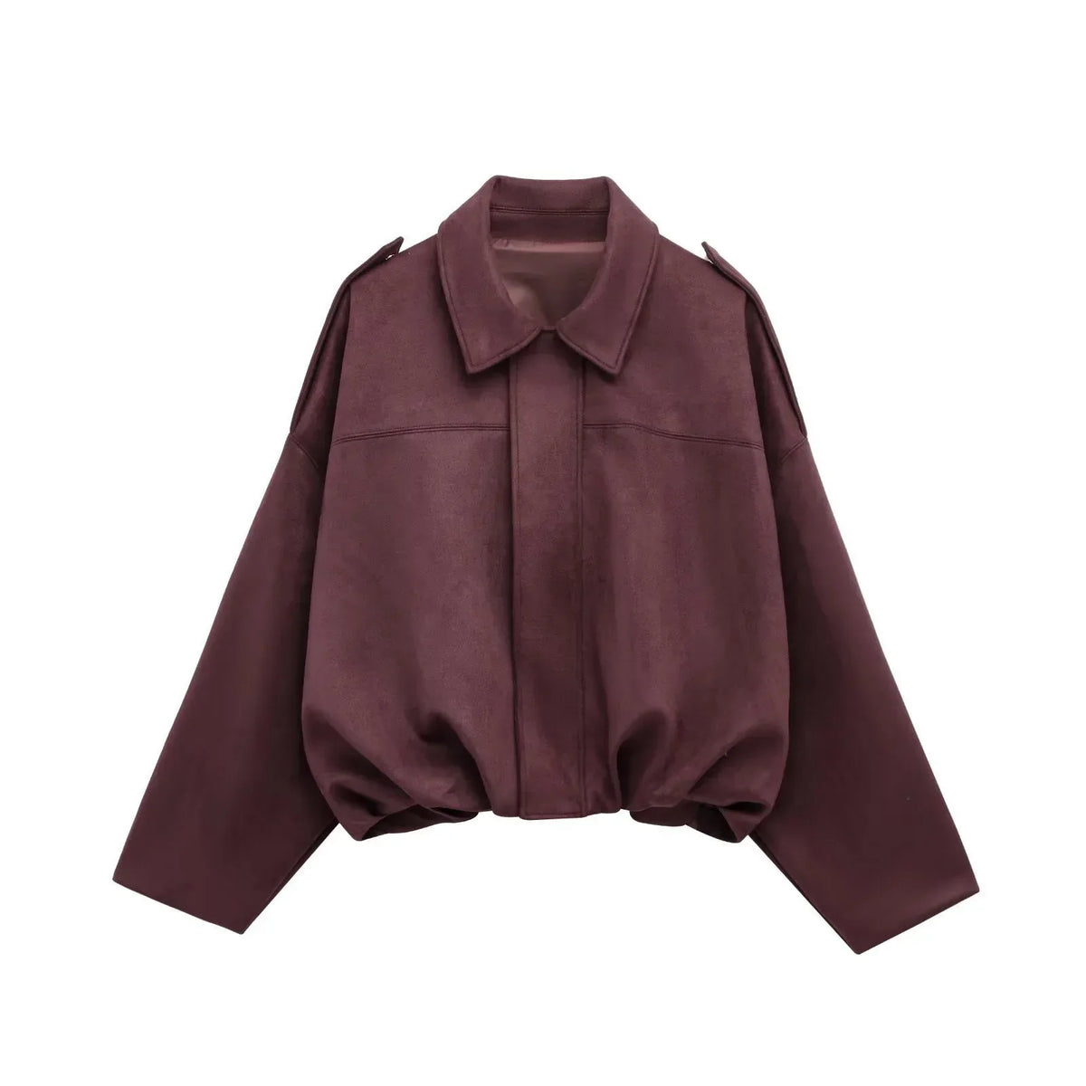 Women's Soft Oversized Suede Jacket for Everyday Style