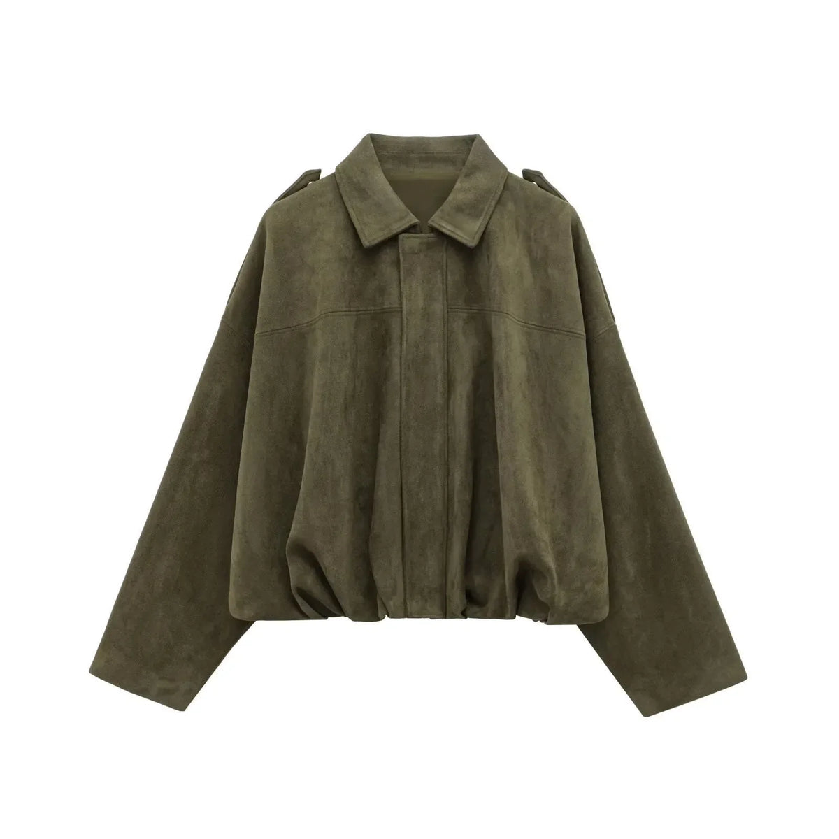 Women's Soft Oversized Suede Jacket for Everyday Style