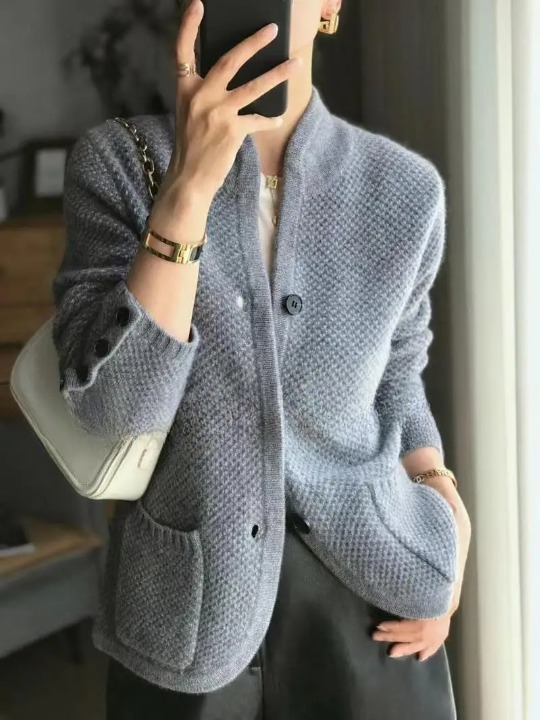 Women's Soft Wool-Blend Cardigan Jacket