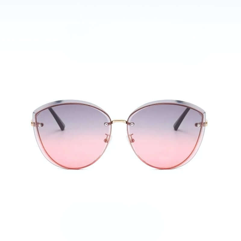 Women's Sunglasses, Rimless Cat Eye Shape UV400