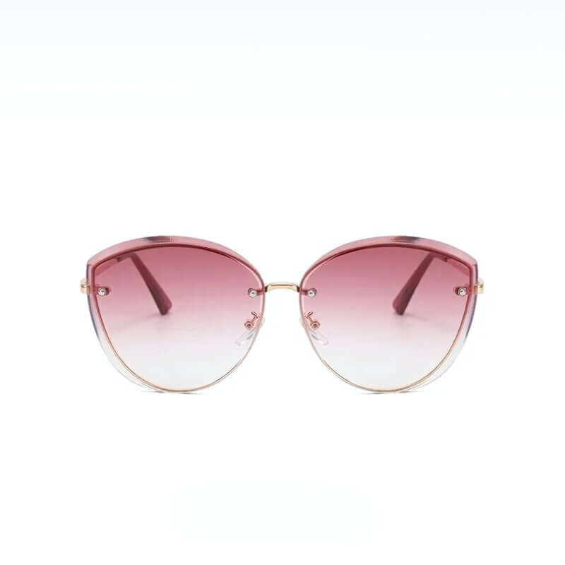 Women's Sunglasses, Rimless Cat Eye Shape UV400