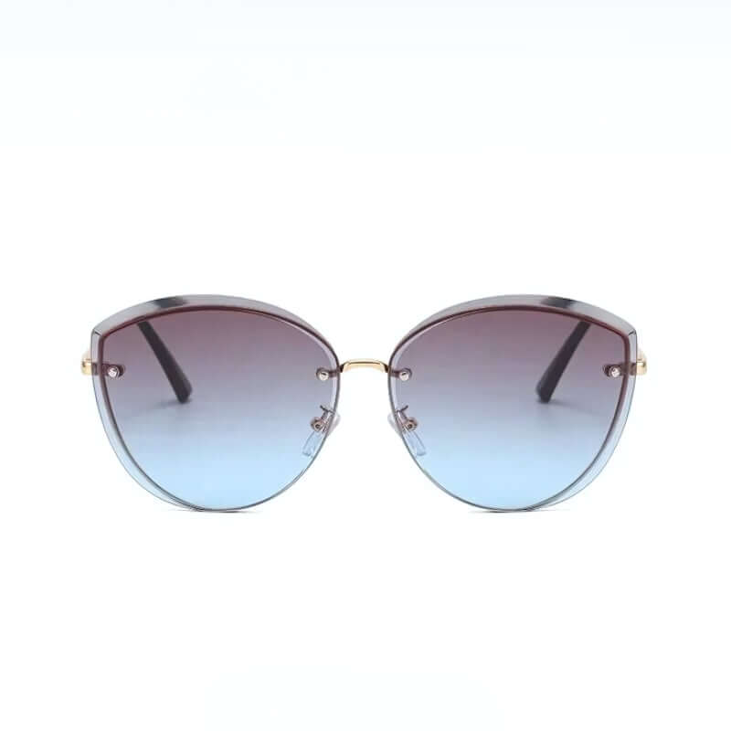 Women's Sunglasses, Rimless Cat Eye Shape UV400