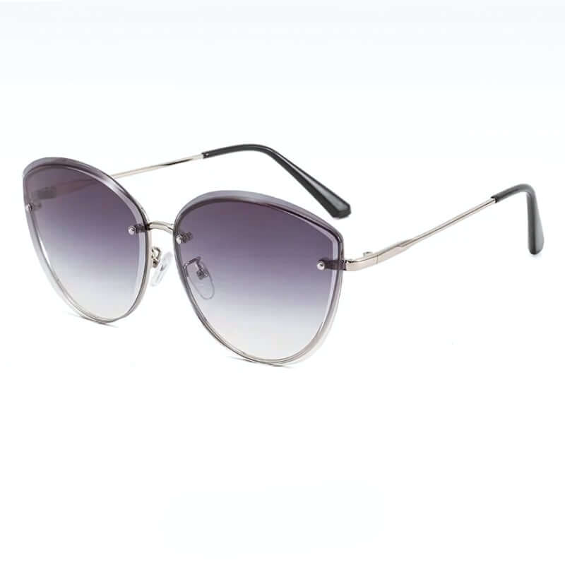 Women's Sunglasses, Rimless Cat Eye Shape UV400