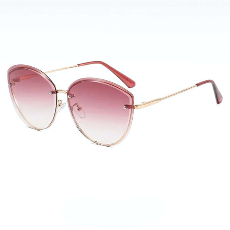 Women's Sunglasses, Rimless Cat Eye Shape UV400