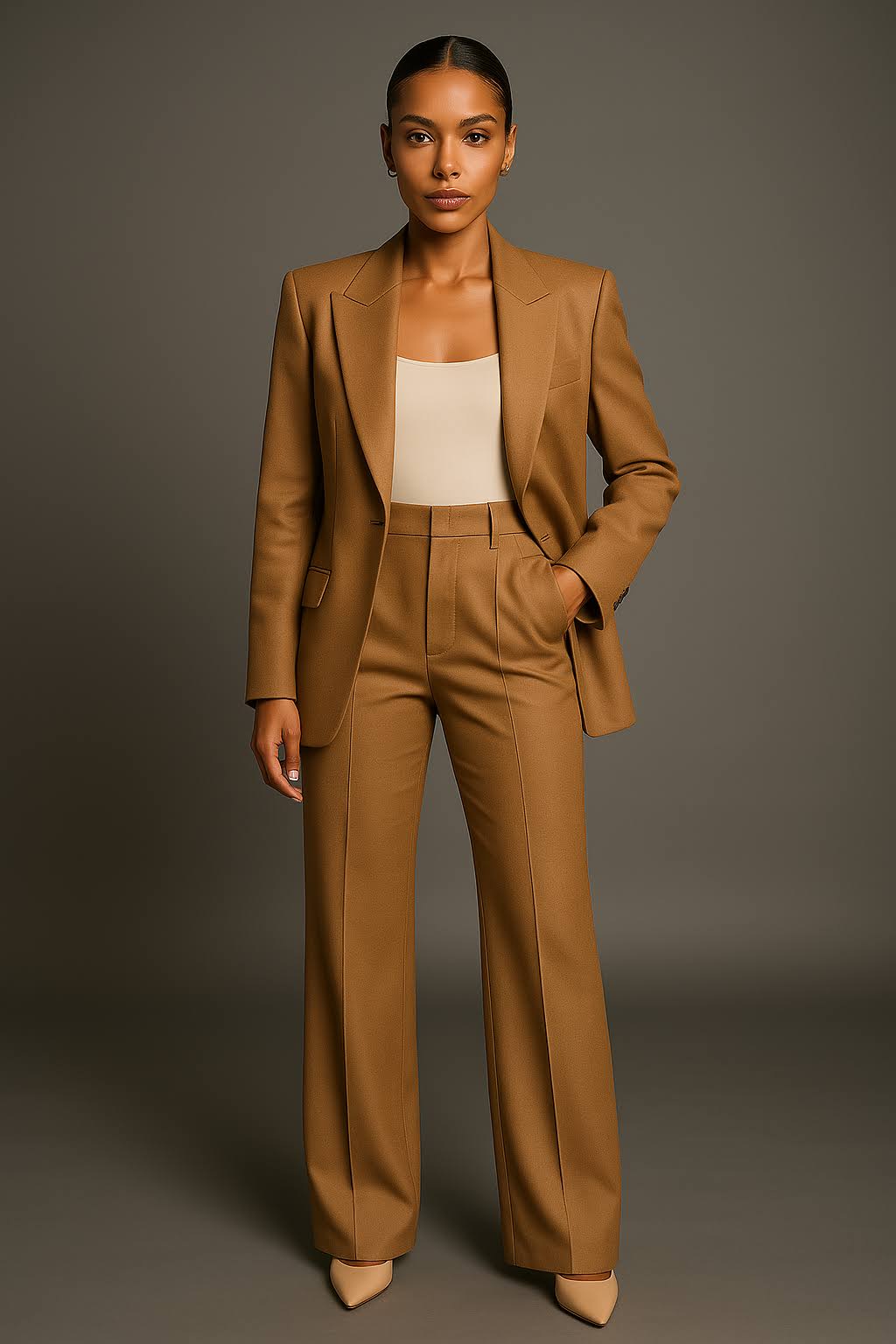 Women's Two-Piece Suit: Elegant Blazer and Pants