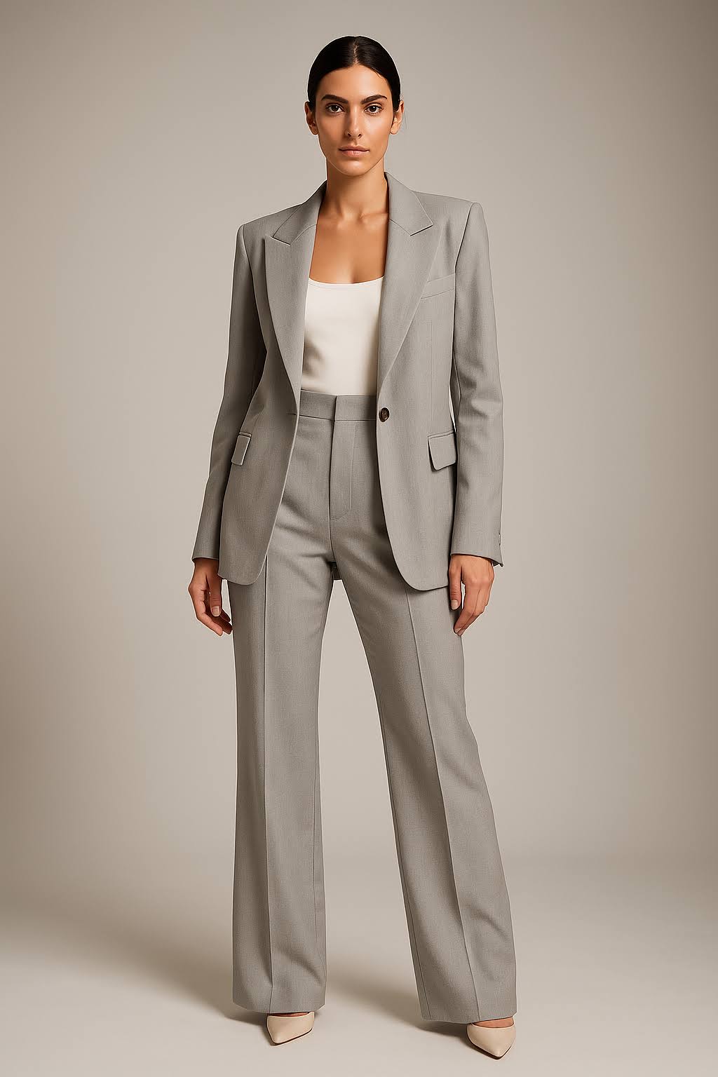 Women's Two-Piece Suit: Elegant Blazer and Pants