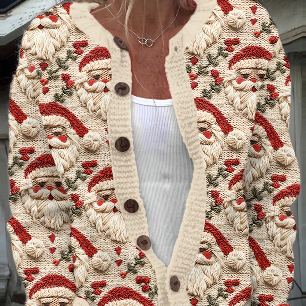 Women's Ugly Christmas Sweater Knitted Cardigan
