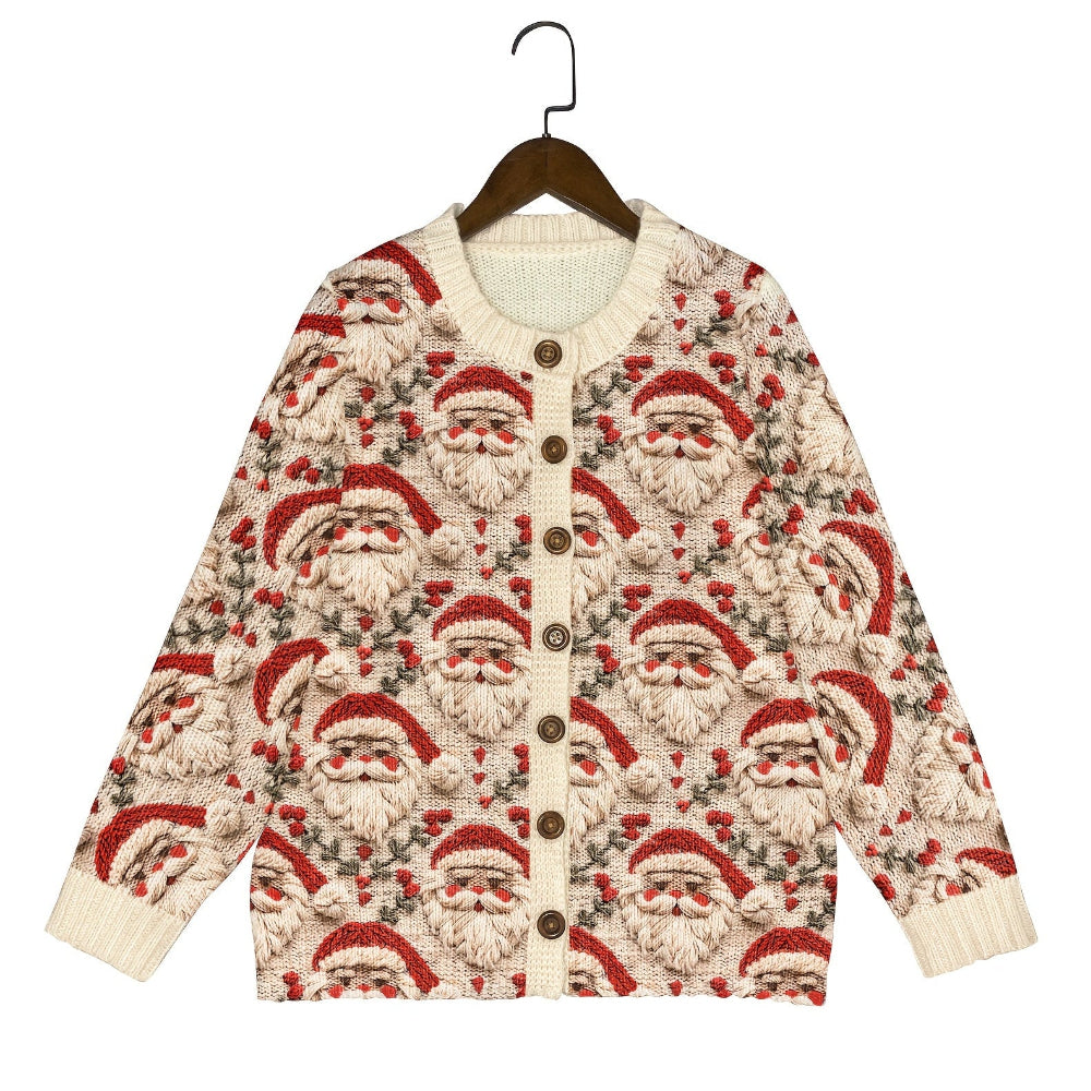 Women's Ugly Christmas Sweater Knitted Cardigan