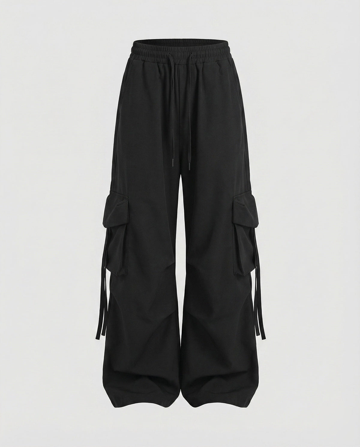 Women's Urban Drop-Crotch Cotton-Blend Baggy Cargo Pants with Pockets