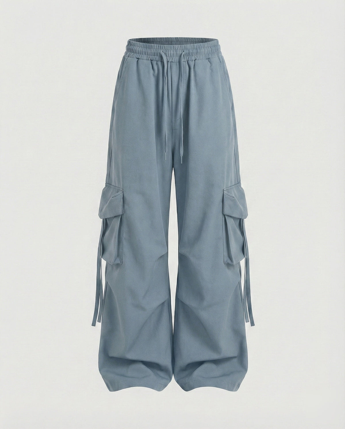 Women's Urban Drop-Crotch Cotton-Blend Baggy Cargo Pants with Pockets