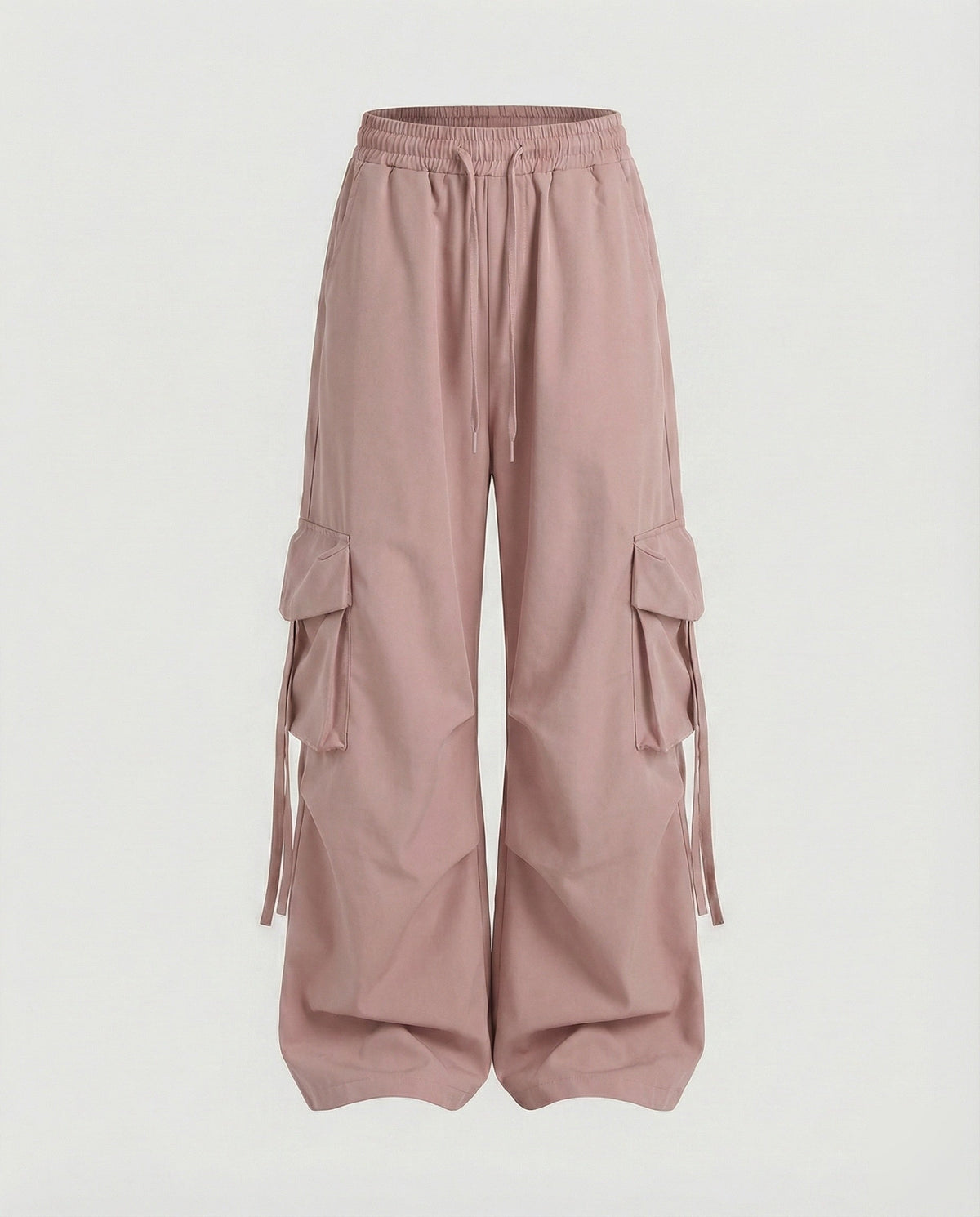 Women's Urban Drop-Crotch Cotton-Blend Baggy Cargo Pants with Pockets