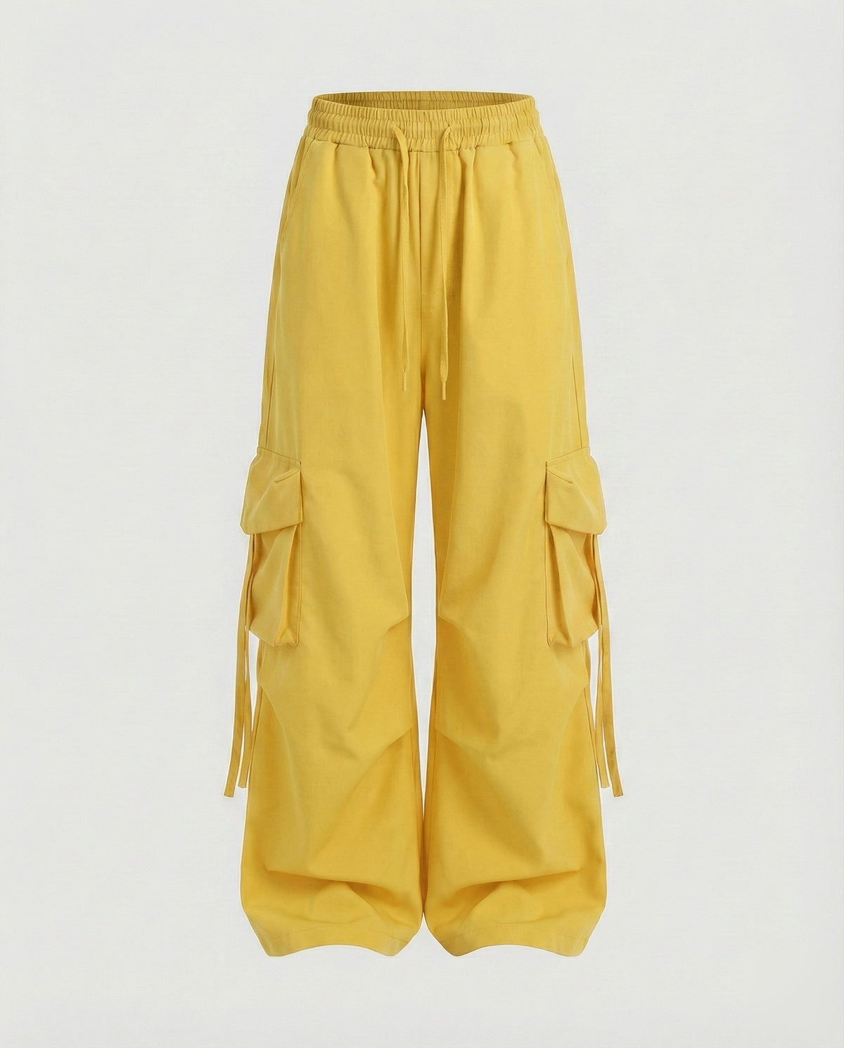 Women's Urban Drop-Crotch Cotton-Blend Baggy Cargo Pants with Pockets