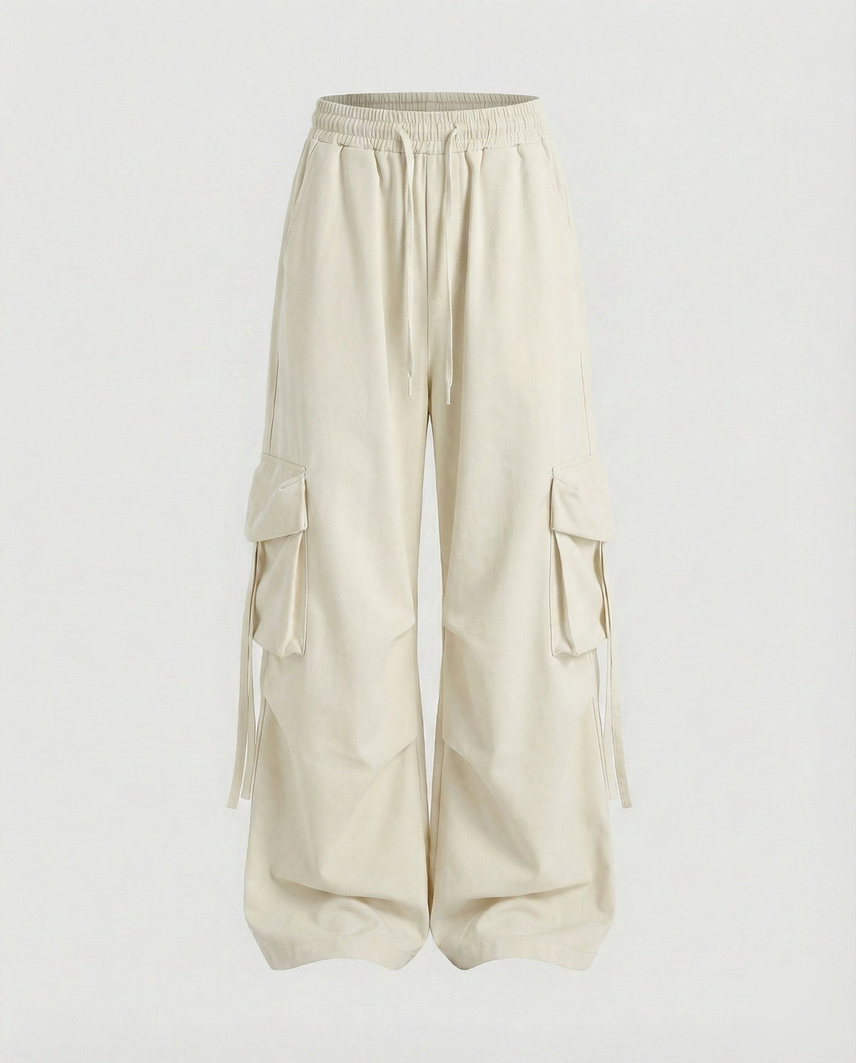 Women's Urban Drop-Crotch Cotton-Blend Baggy Cargo Pants with Pockets