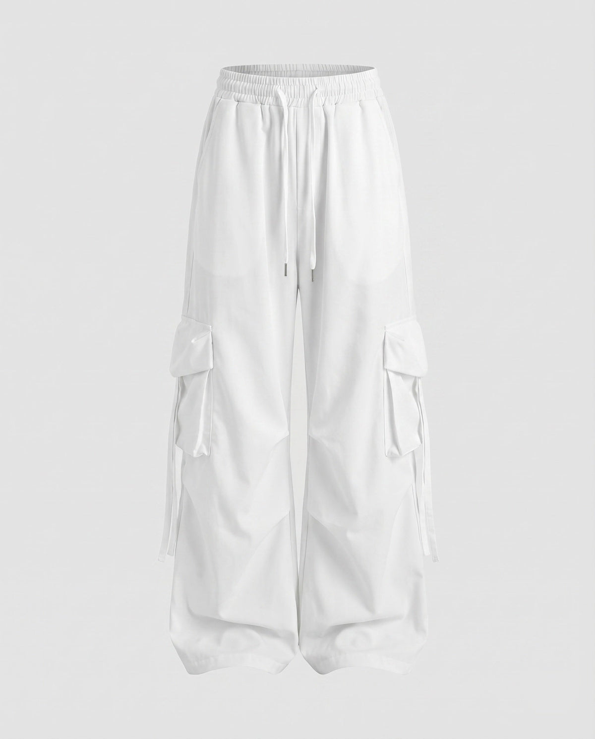 Women's Urban Drop-Crotch Cotton-Blend Baggy Cargo Pants with Pockets