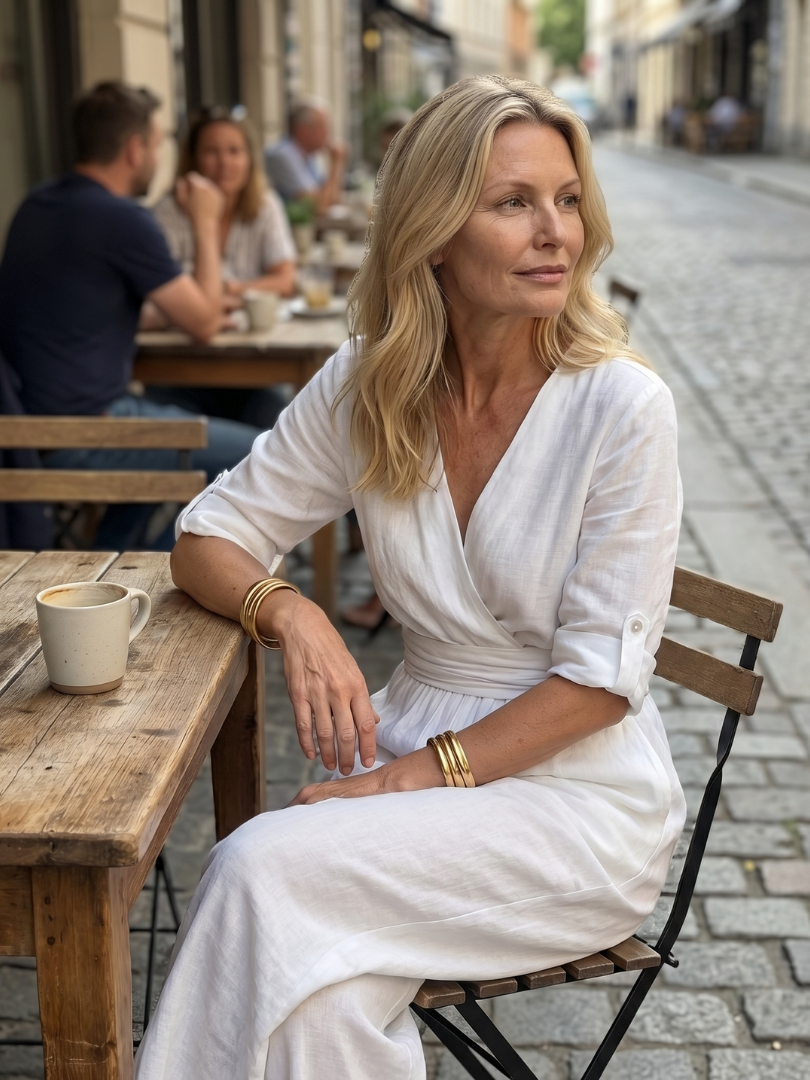Women's V-Neck Wrap Maxi Dress