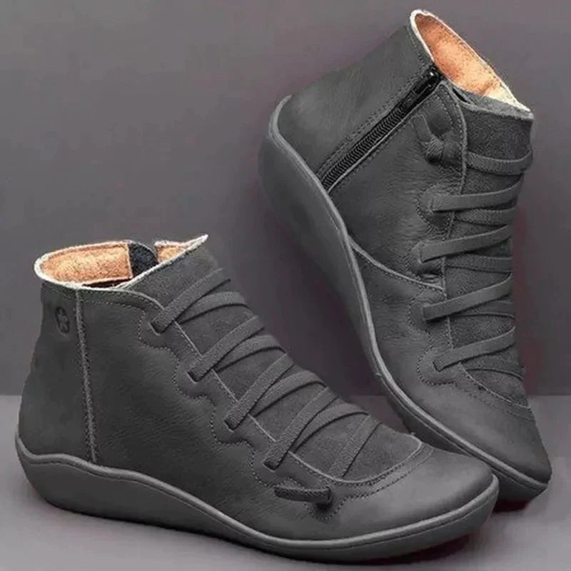 Women's Waterproof Winter Boots with Comfortable Sole and Arch Support