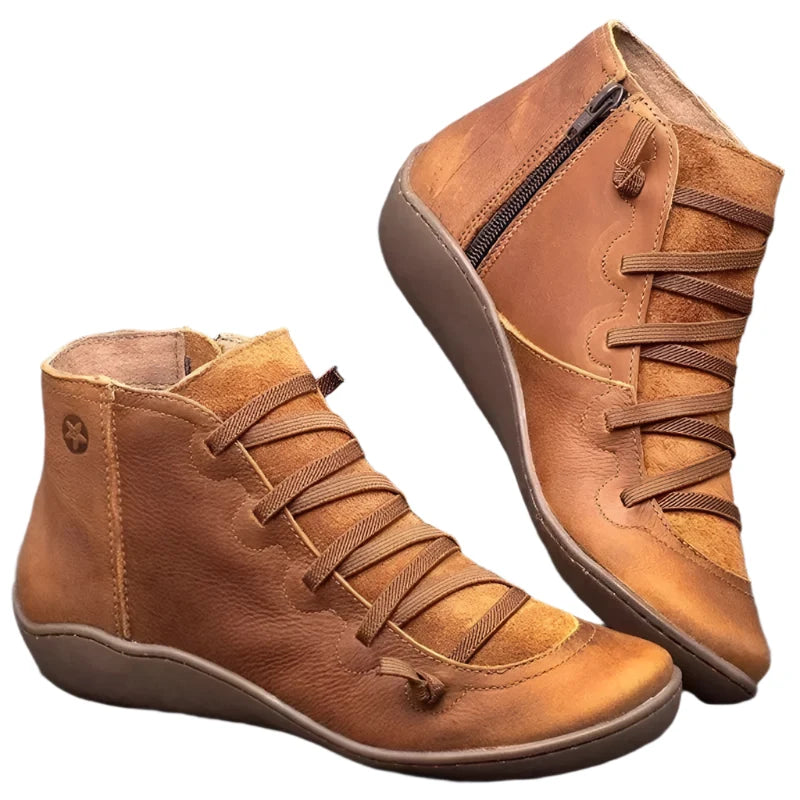 Women's Waterproof Winter Boots with Comfortable Sole and Arch Support