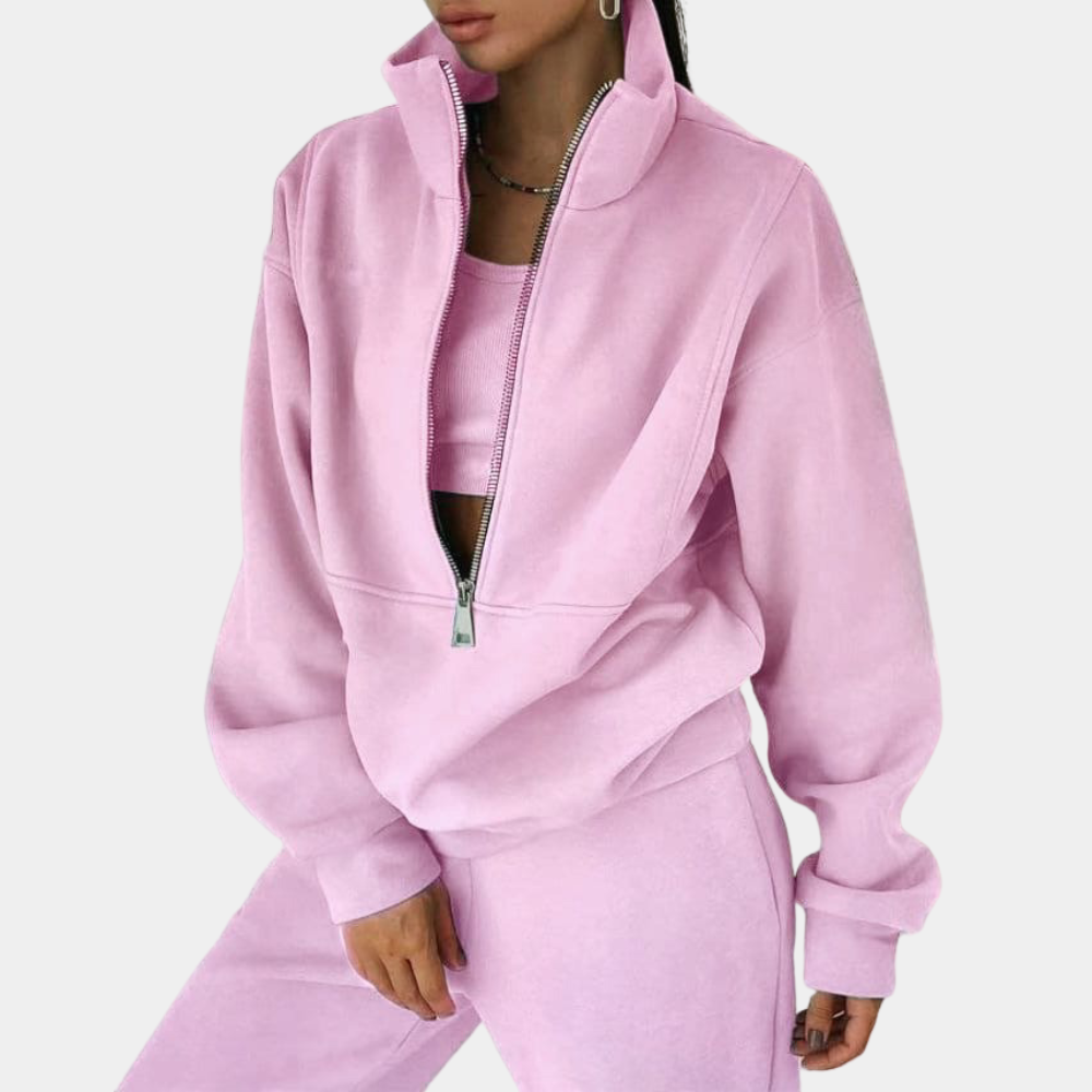 Women's Zip-Up Tracksuit | Comfort & Style