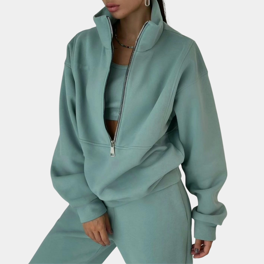 Women's Zip-Up Tracksuit | Comfort & Style