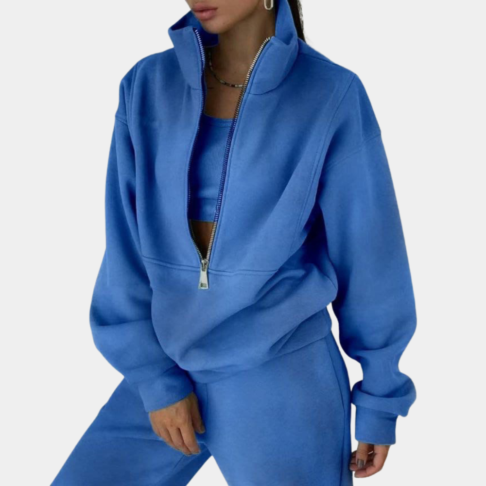 Women's Zip-Up Tracksuit | Comfort & Style
