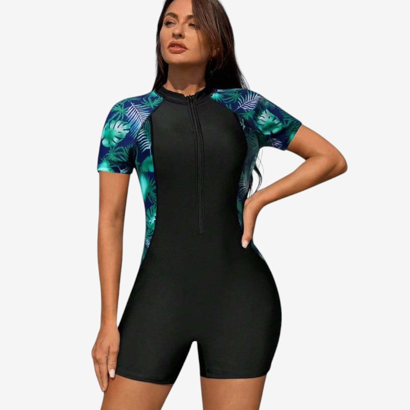 Women's Zipped One-Piece Swimsuit