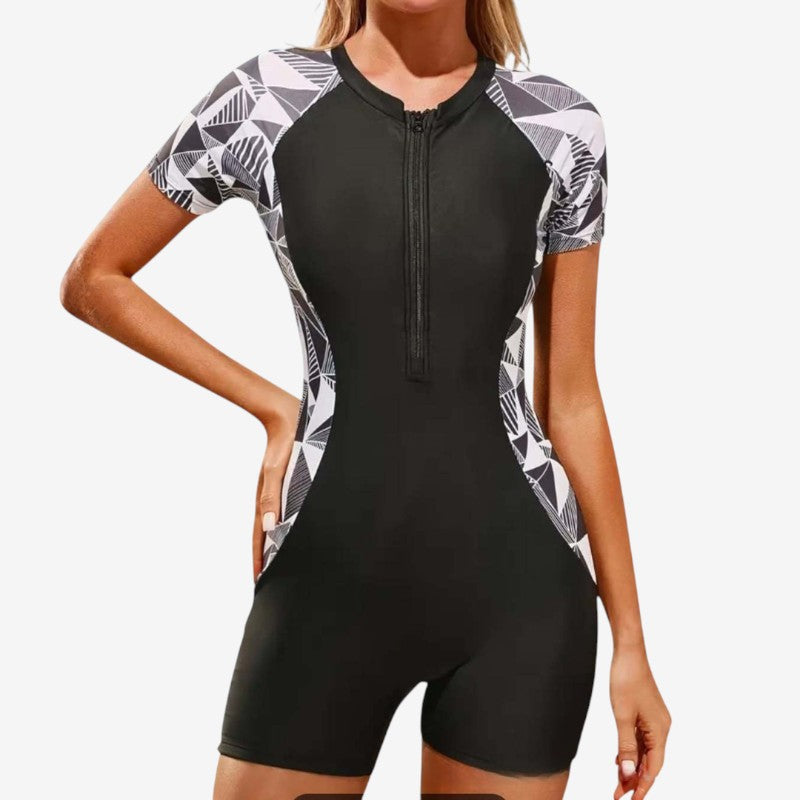 Women's Zipped One-Piece Swimsuit