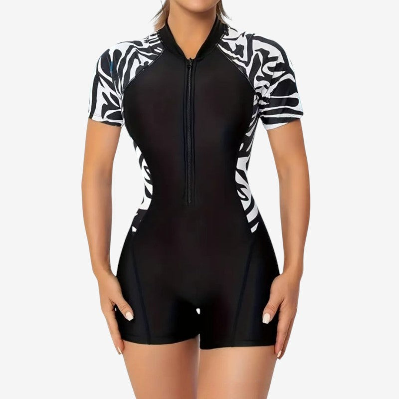 Women's Zipped One-Piece Swimsuit