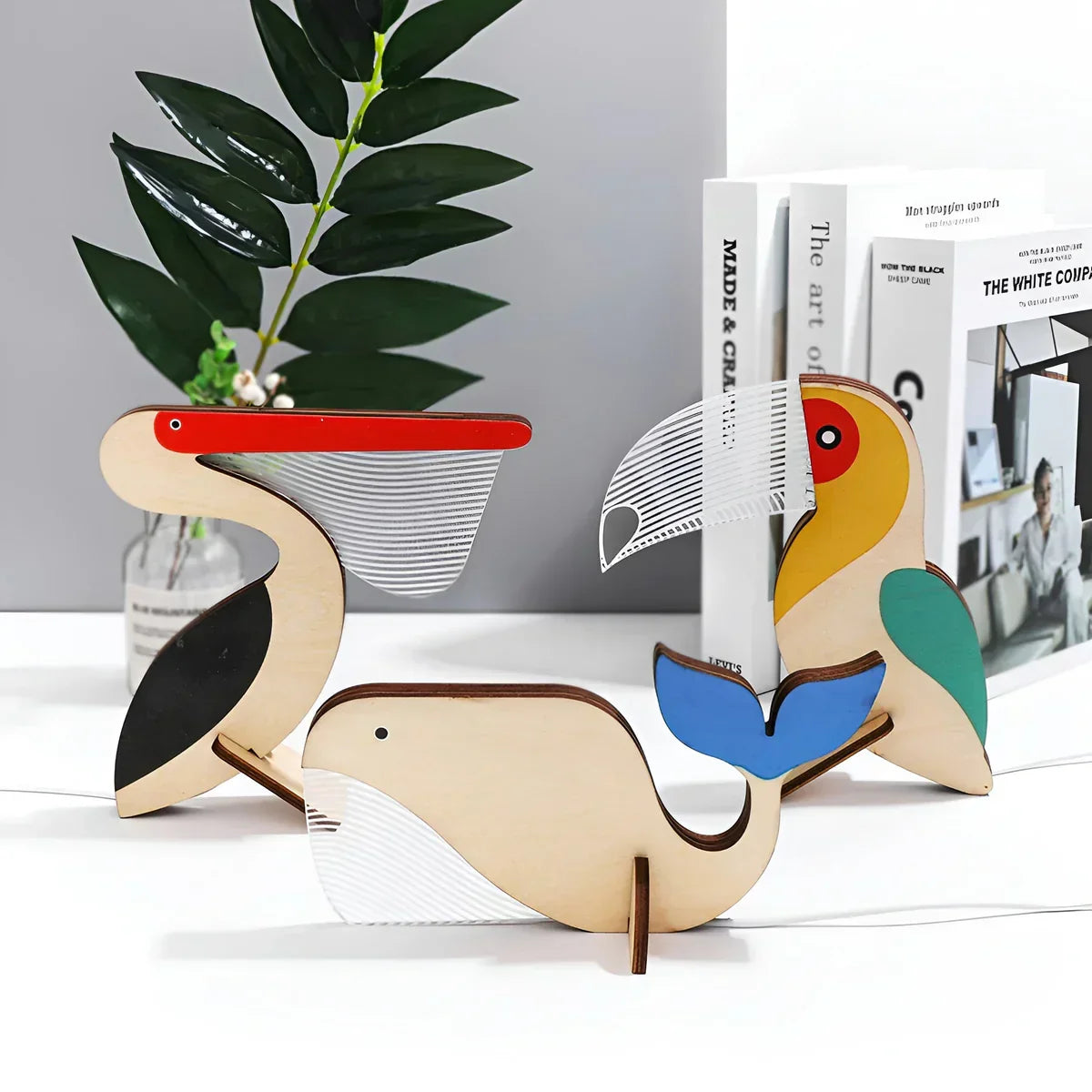 Wooden Animal Table Lamp