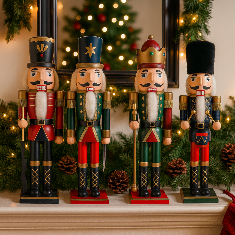 Wooden Nutcracker Figures – 60 cm – 4 Different Figures