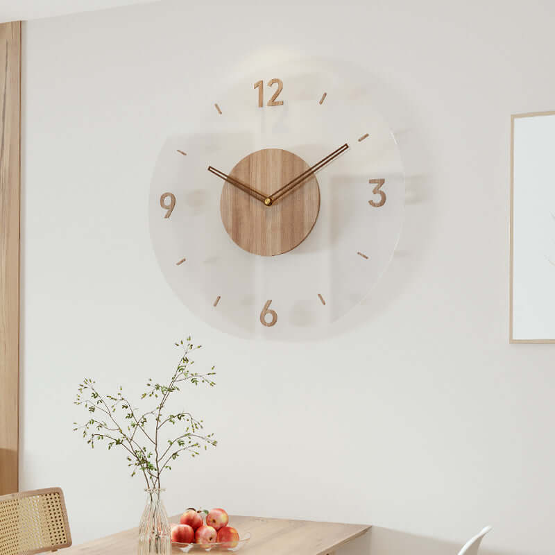 Wooden Wall Clock - Modern, Silent Design for the Home