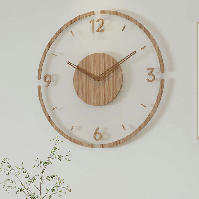 Wooden Wall Clock - Modern, Silent Design for the Home