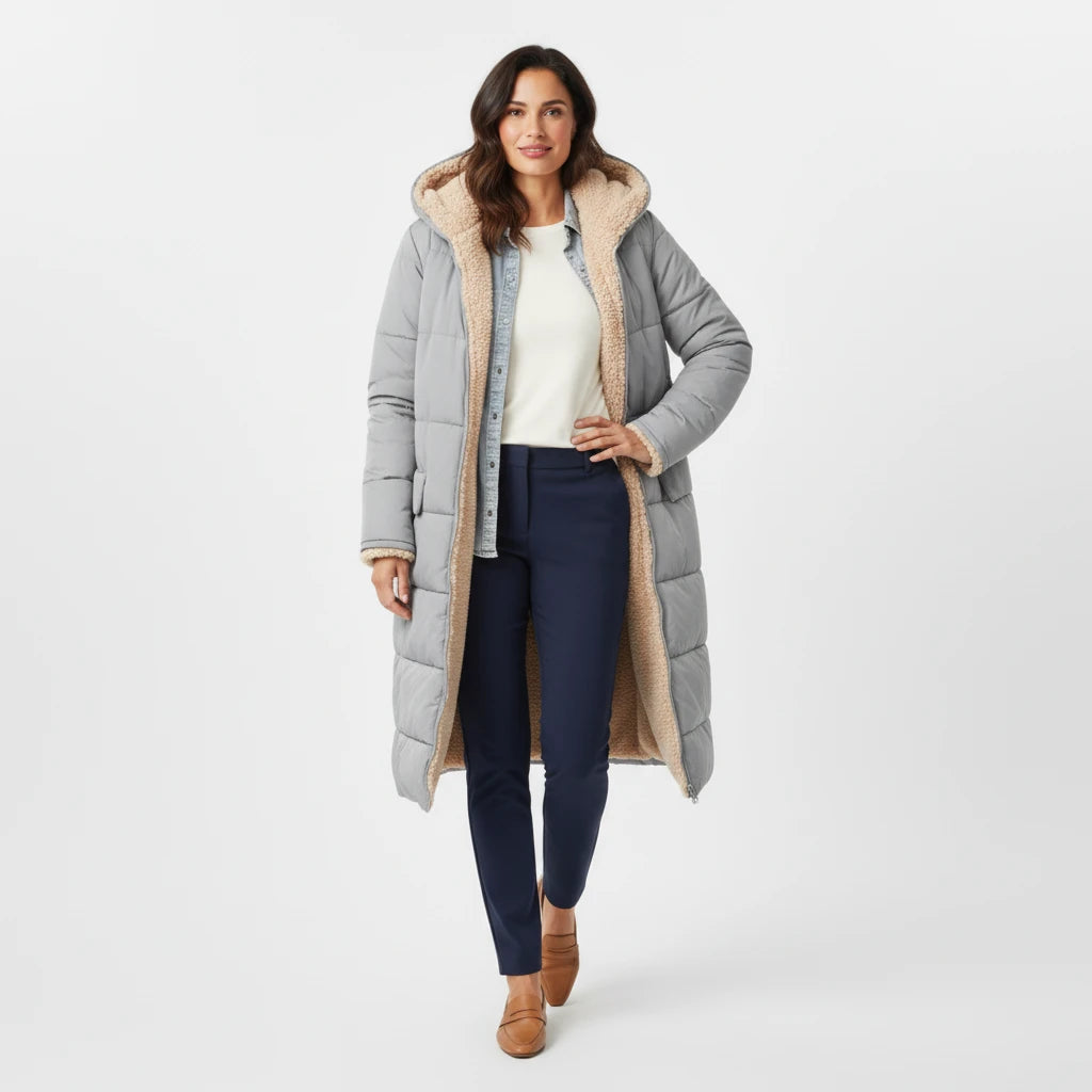 Hooded Puffer Jacket for Women