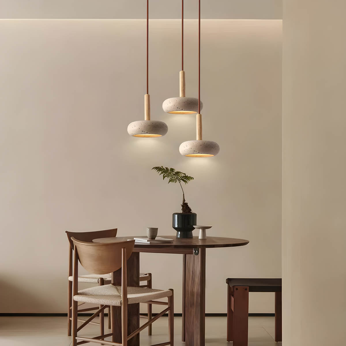 Yellow Travertine Pendant Lamp