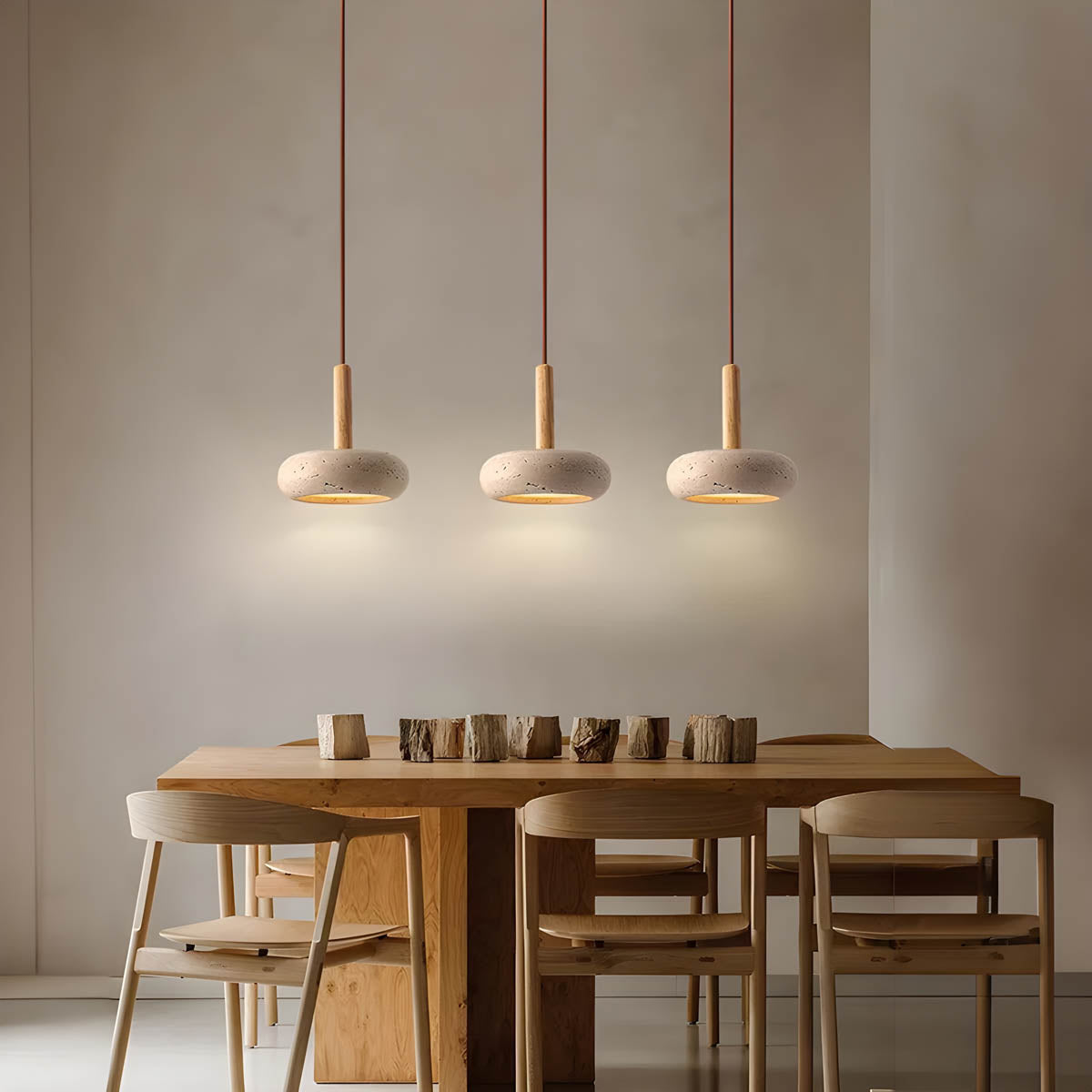 Yellow Travertine Pendant Lamp