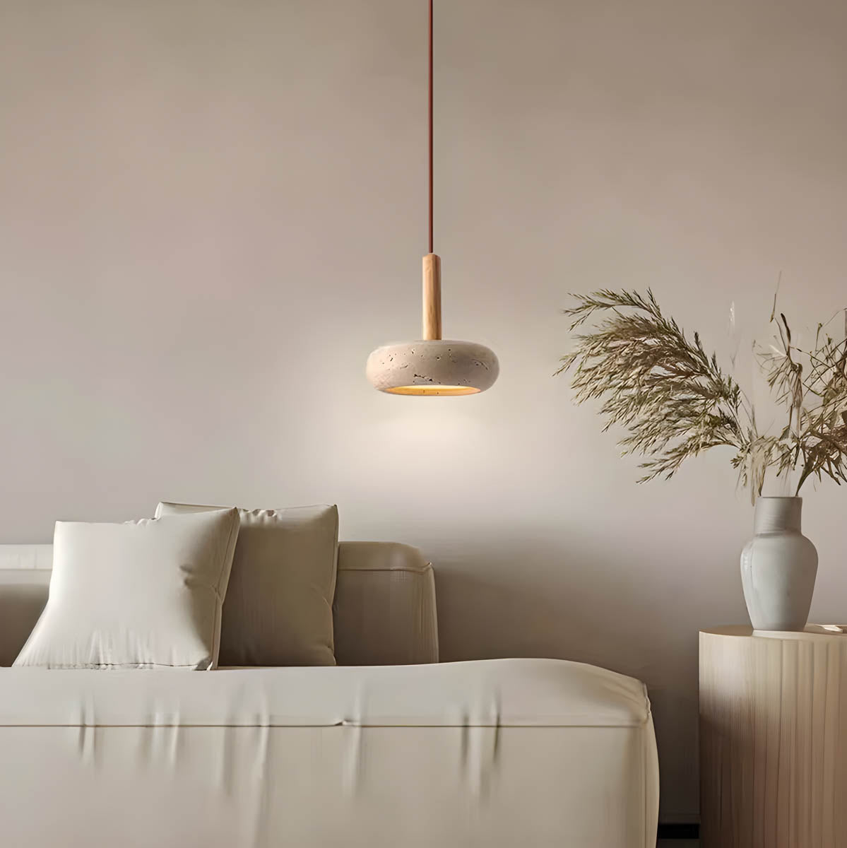 Yellow Travertine Pendant Lamp